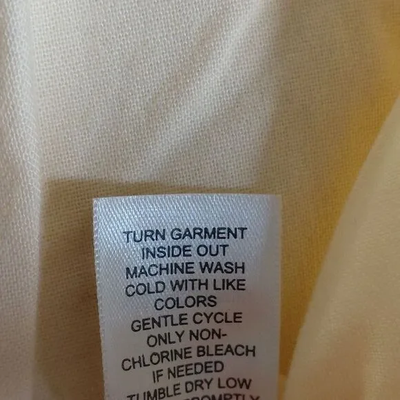 J. JILL pale yellow crop cotton pants genuine fit at Waist Size 8 NWT - Picture 7 of 8